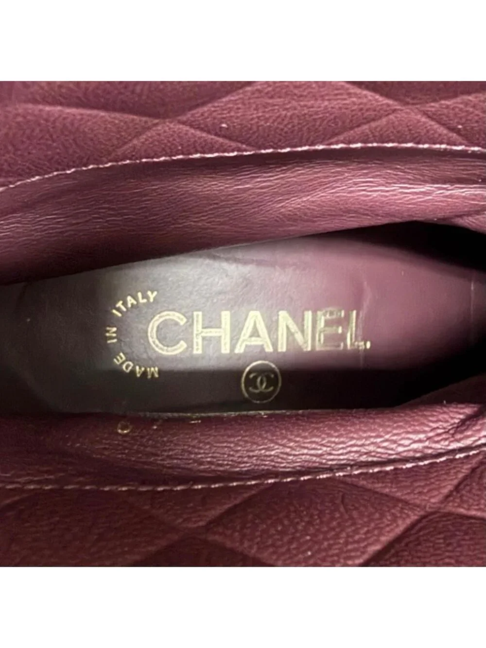 Chanel CC Logo Lining Quilted Suede Leather Ankle Boots Short Dark Brown